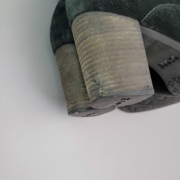 Dkode Women's Boho Black Suede Vintage Style Zippered Retro Ankle Boots US 9 - Picture 12 of 13